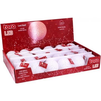TORO KOULE SVÍTÍCÍ LED 8CM – Hledejceny.cz