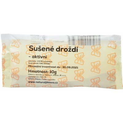 Natural Jihlava Sušené aktivní droždí 10 g