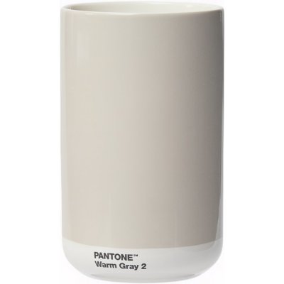 Světle šedá keramická váza Pantone Warm Gray 2 17 cm – Hledejceny.cz