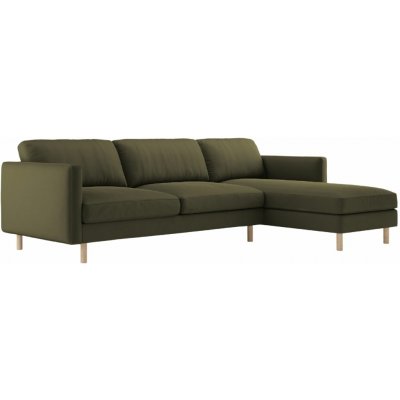 Micadoni Zelená sametová rohová pohovka Eden 286 cm pravá – Zbozi.Blesk.cz