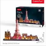 CubicFun 3D puzzle LED Paříž 115 ks – Zboží Dáma