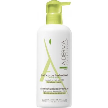 A-Derma Original Care hydratační tělové mléko (Softens and Moisturises 24h, with Pump) 400 ml