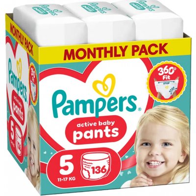 Pampers Active Baby 5 136 ks – Hledejceny.cz