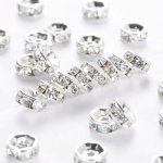 NUBIO Štrasová rondelka s kamínky - čiré 6x3mm – Sleviste.cz