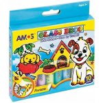 Amos Barvy na sklo sada 10 barev 10,5 ml + šablony a fólie – Zboží Mobilmania