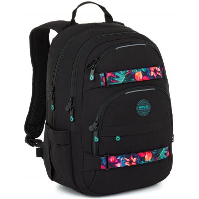 Topgal batoh s tropickými popruhy VIKI 26035 černá – Sleviste.cz