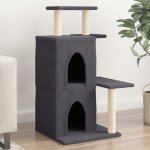 VidaXL Škrabadlo se sisalovými sloupky tmavě šedé 61,5 x 60,5 x 97 cm – Hledejceny.cz