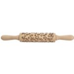 Váleček dřevo Dekor 16/33 cm stonky – Hledejceny.cz