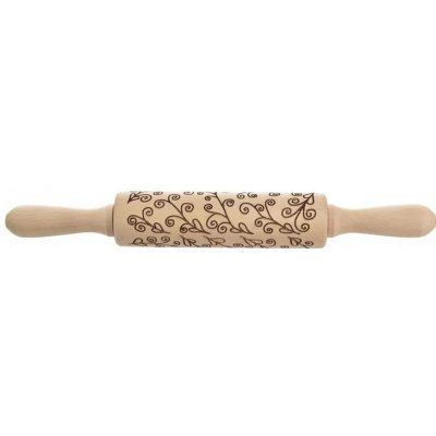 Váleček dřevo Dekor 16/33 cm stonky – Hledejceny.cz