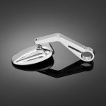 Motocyklové zrcátko Highway Hawk FERRERA na řidítka 22/25mm, L/P, chrom (1ks) | Zboží Auto