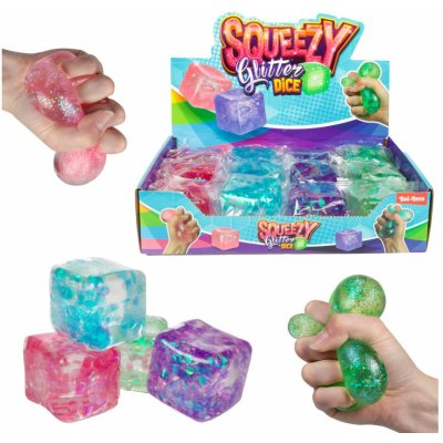 Teddies Kostka antistresová mačkací sliz 6x6cm 4 barvy – Sleviste.cz