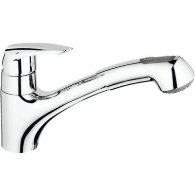 Dřezová baterie se sprchou GROHE Eurodisc chrom 32257001 – Hledejceny.cz