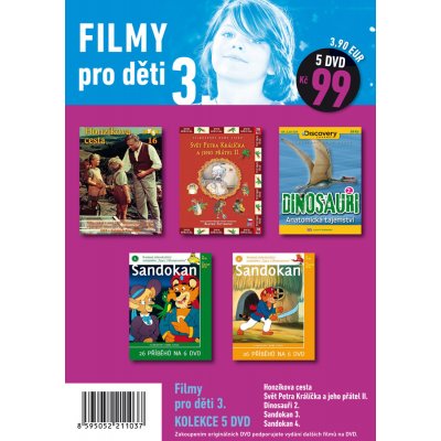 FILMEXPORT HOME VIDEO sro Filmy pro děti 3. - 5 DVD pošetka – Zboží Mobilmania