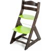 Dětský stoleček s židličkou Hajdalánek rostoucí židle Maja wenge zelená
