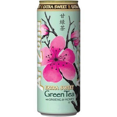 Arizona extra sladký zelený ledový čaj s ženšenem a medem 0,65 l