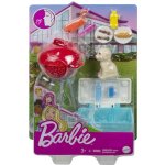 Mattel Barbie mini herní set s mazlíčkem grilování GRG76 – Zboží Mobilmania