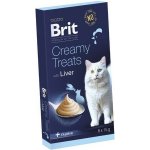 Brit Premium by Nature Cat Creamy Treats with Liver 6 x 15 g – Zboží Mobilmania