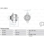 BOSCH Generátor 0986080040