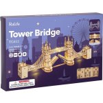 Robotime Rolife Svítící 3D dřevěné puzzle Tower Bridge 113 ks – Zboží Dáma