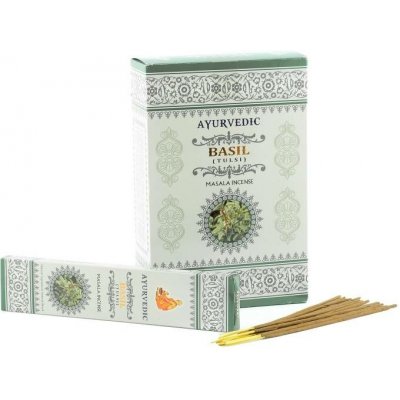Ayurvedic Bazalka kadidlo masala vonné tyčinky 15 g – Hledejceny.cz