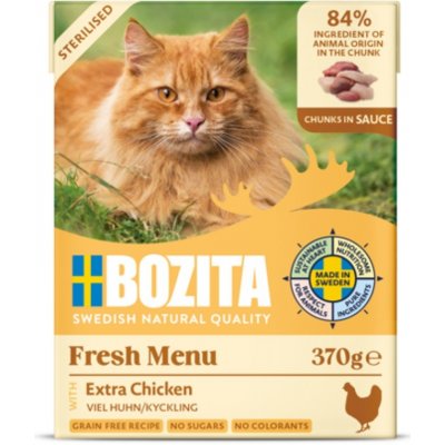 Bozita Cat Sterilised kousky v omáčce s kuřecím 370 g – Sleviste.cz
