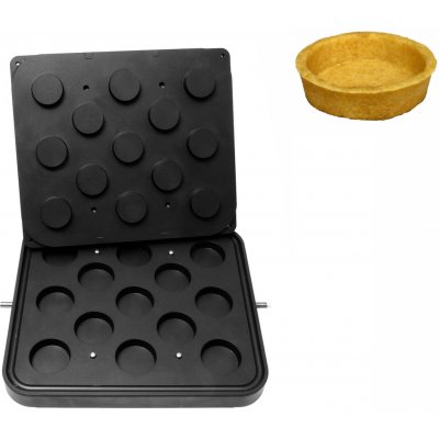 G.Gastro Formy pro stroj na tartaletky TMPIC - Tvar tartaletek: Kulaté - Ø 60 mm - Ø 55 mm - Výška: 16 mm - pro 13 tartaletek - nepřilnavý povrch - 44801 – Hledejceny.cz