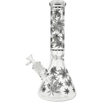 Super Heroes Skleněný bong Beaker Weed Leaves 34,5 cm – Hledejceny.cz