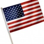 Vlajka USA s žerdí mávací 45 x 30 cm – Zboží Dáma
