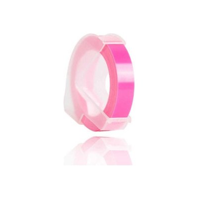 Kompatibilní páska s Dymo Omega A0898280, 9 mm x 3 m, bílý tisk/fluorescenční růžový podklad – Zboží Živě