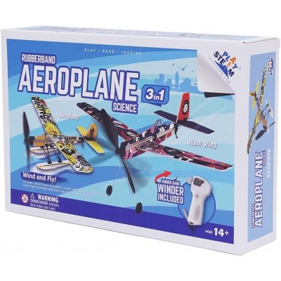 PLAYSTEM 3 in 1 Rubberband Airplane Set – Hledejceny.cz
