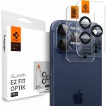 Spigen Glass tR EZ Fit Optik Pro 2 Pack, blue titanium - iPhone 15 Pro/15 Pro Max AGL07164 – Zboží Živě