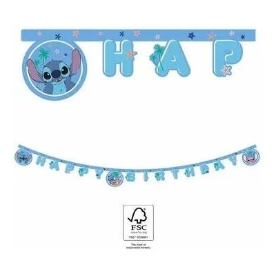 Narozeninový nápis Happy Birthday - Stitch 2m – Zboží Dáma