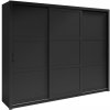 Šatní skříň Maridex Frama 255 matná černá / černá