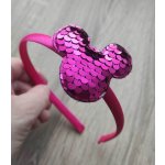 ČELENKA DO VLASŮ S MAŠLIČKOU A UŠIMA Mickey Mouse MINNIE ZELENO-FIALOVÁ – Sleviste.cz