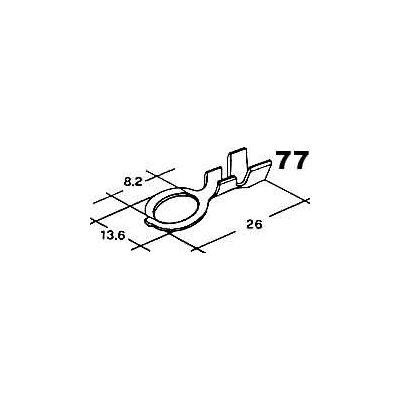 kabelové oko 8,2mm drát 1,5-4mm – Zboží Mobilmania