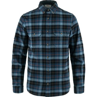 Fjällräven Singi heavy flannel shirt dark navy-indigo blue – Zboží Dáma