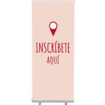 Jansen Display Set Roll-baneru Budget s vytištěným motivem, Přihlášení, červený, španělsky, 870 x 2080 mm – Hledejceny.cz