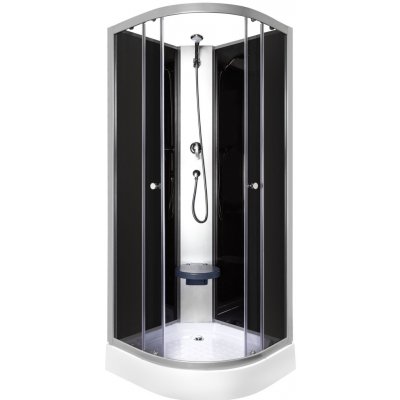 Kerra Evora black sprchový box Rozměr koutu: 80x80cm, 31944_80X – Zboží Dáma