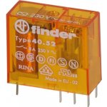 FINDER Relé 40.52.8.230.0000, 2P/8A, 230V AC 405282300000 – Zboží Mobilmania