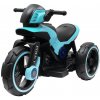 Elektrické vozítko Baby Mix elektrická motorka tříkolová Police modrá