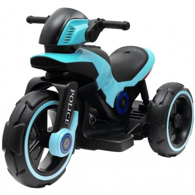 Baby Mix elektrická motorka tříkolová Police modrá – Zboží Mobilmania
