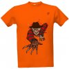 Pánské Tričko Tričko s potiskem freddy krueger pánské Oranžová