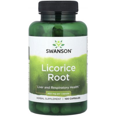 Swanson Kořen Lékořice 450 mg 100 kapslí – Hledejceny.cz