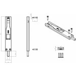 Fapim 3714 stříbrná zástrč do profilu 140x24x10 – Zboží Mobilmania