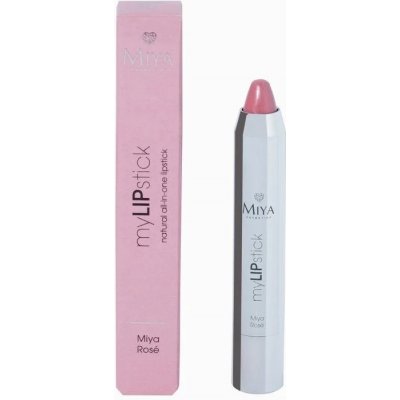 Miya Cosmetics myLIPstick přírodní pečující rtěnka all-in-one Rose 2,5 g