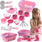 Mikrotrading Kuchyňský set s košíkem s 25 ks nádobí v síťce – Zboží Dáma