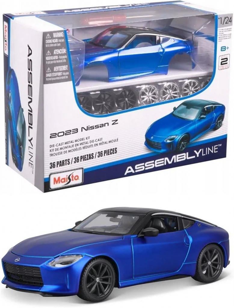 Maisto Kit Nissan Z 2023 model ke skládání barva 39267 modrá 1:24