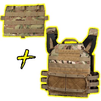 Wosport plate carrier JPC 2.0 plus Přední platforma se sumkami MC – Zboží Mobilmania