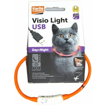 Karlie Visio Light Cat LED obojek 35 cm