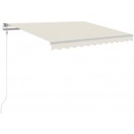 VidaXL Automatická zatahovací markýza 350 x 250 cm krémová – Zboží Mobilmania